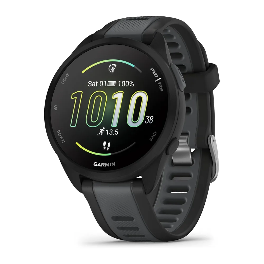 Garmin Forerunner 165, Smartwatch per la corsa, 43mm, Musica, App di Streaming, GPS, Cardio, VO2max, Report