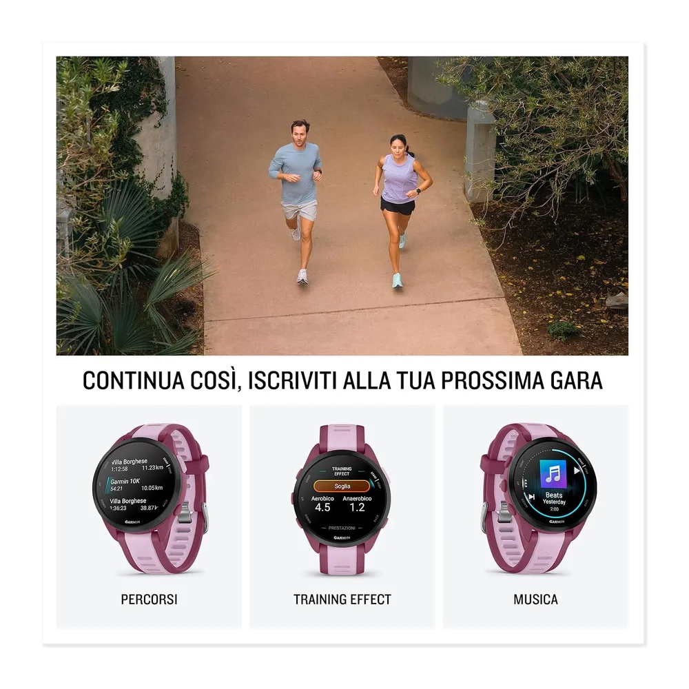 Garmin Forerunner 165, Smartwatch per la corsa, 43mm, Musica, App di Streaming, GPS, Cardio, VO2max, Report — 4
