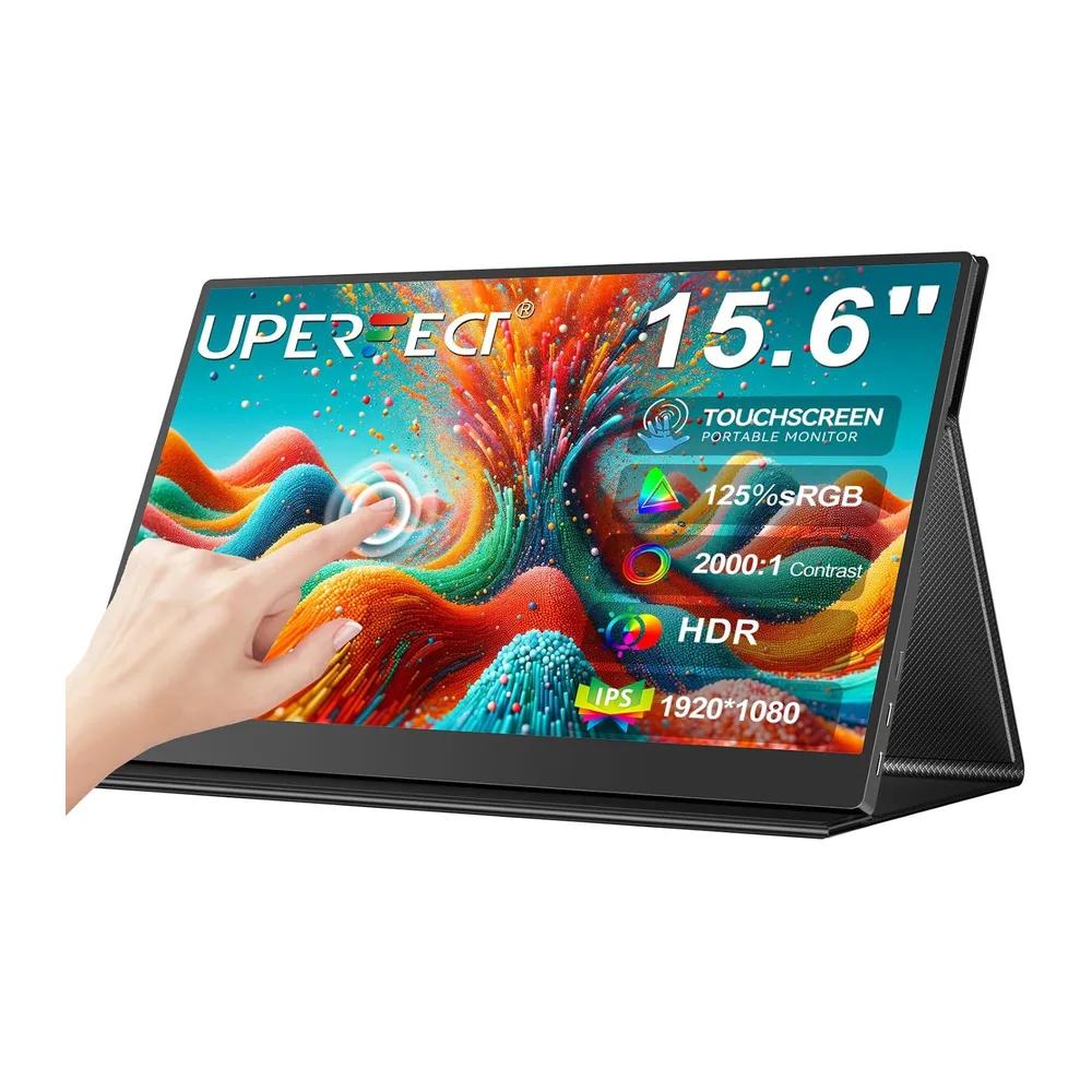 UPERFECT Monitor Portatile Touchscreen 15.6" 125% sRGB Opaco HDR 2000:1 [Classe di efficienza energetica A]
