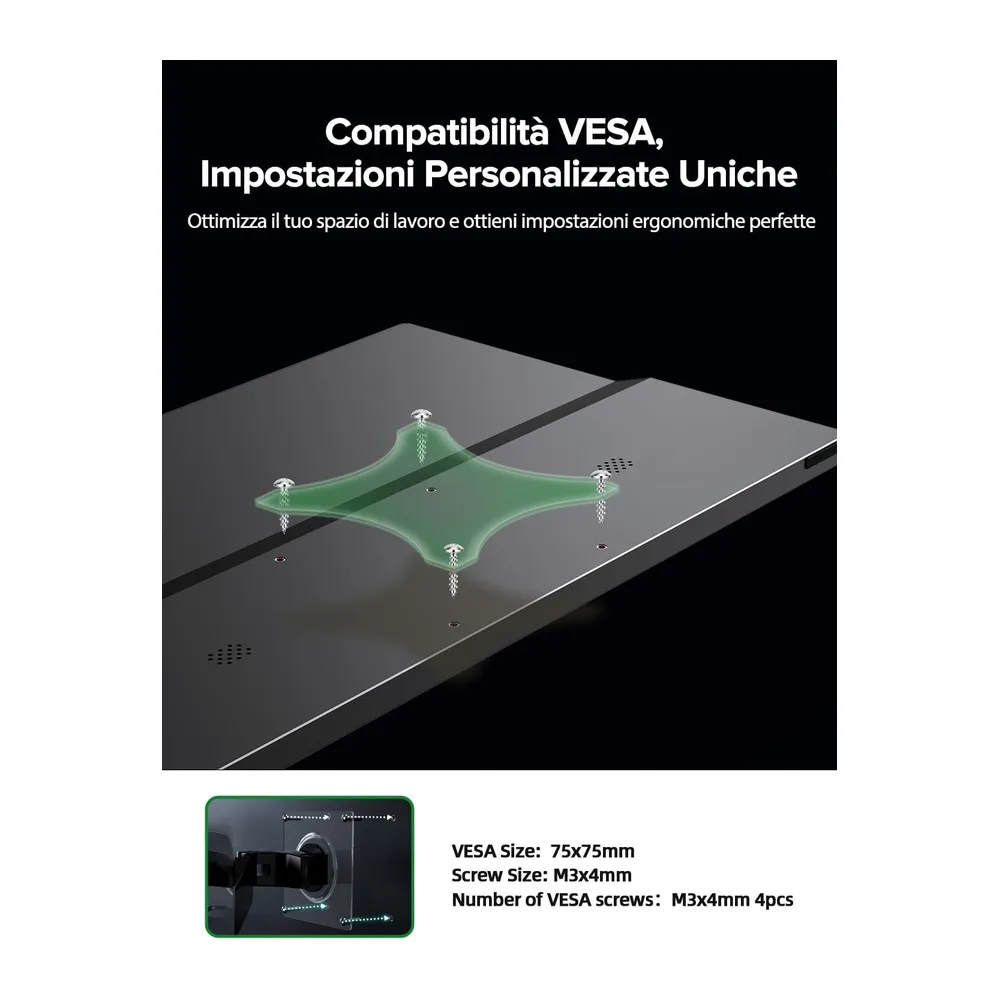 UPERFECT Monitor Portatile Touchscreen 15.6" 125% sRGB Opaco HDR 2000:1 [Classe di efficienza energetica A] — 5