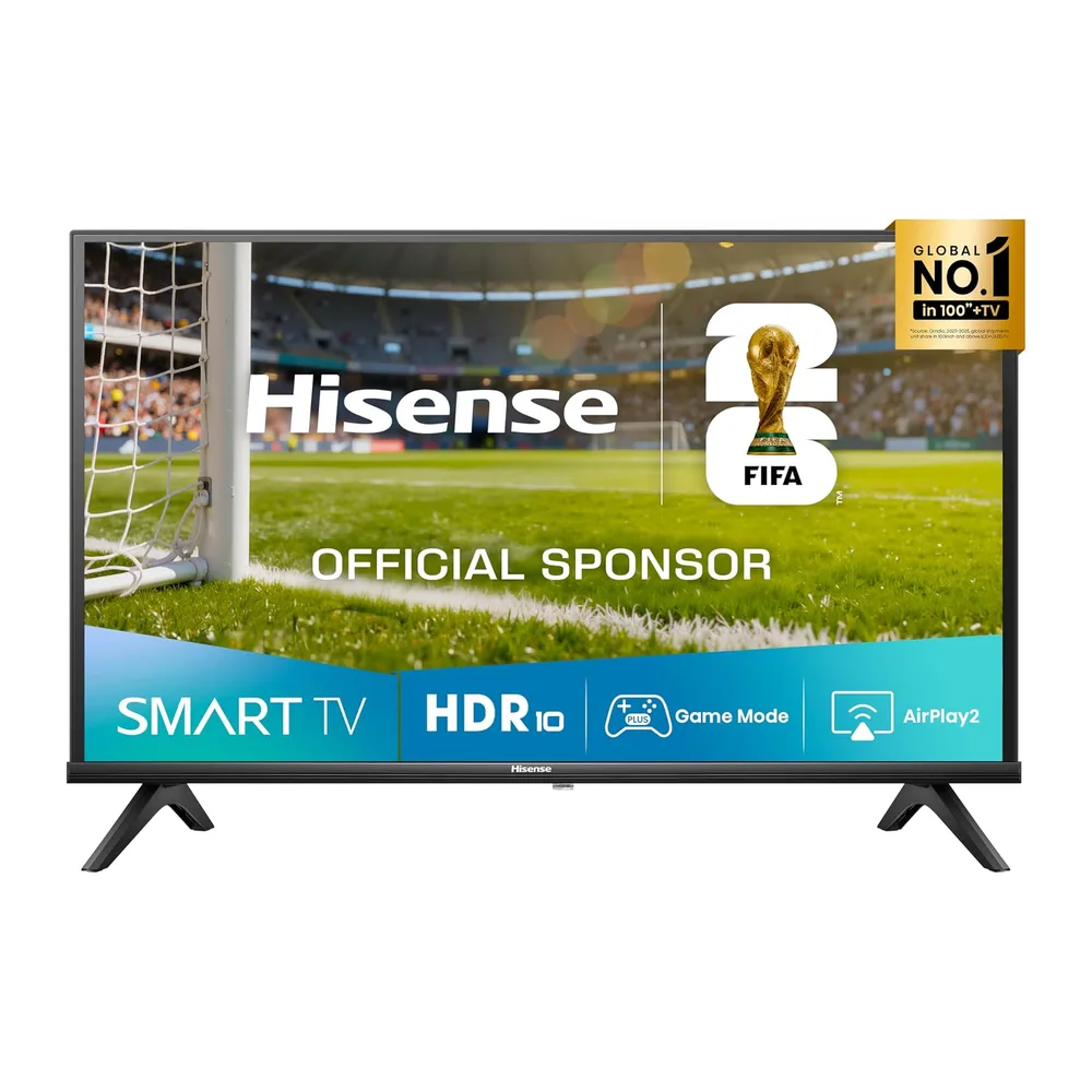 Hisense TV 32" HD Ready 2025 32E43QT, Smart TV VIDAA U8, Airplay2, Game Mode, Works with Alexa, Tuner