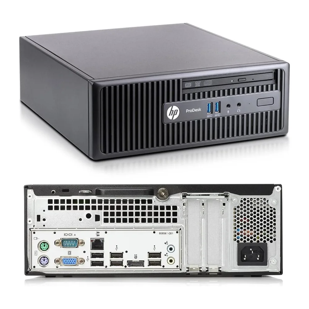 HP Prodesk, Pc Desktop SFF Pronto All'Uso, Computer Pc Fisso Intel i5-6500 3.20 GHz, Ram 8Gb, SSD 256Gb, VGA, — 2