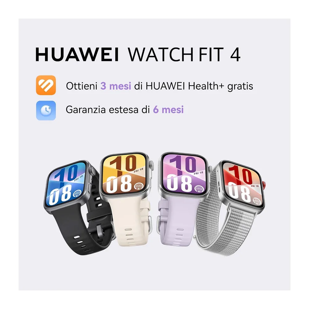 HUAWEI WATCH FIT 4 Smartwatch, 100 Modalità di Allenamento, Ultra-sottile, Fitness Tracker, iOS & Android, — 2