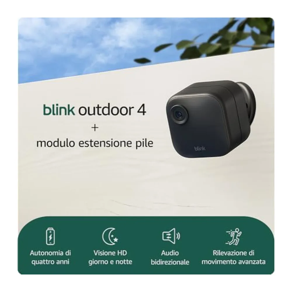 Videocamera Blink (Outdoor 4) + modulo estensione pile