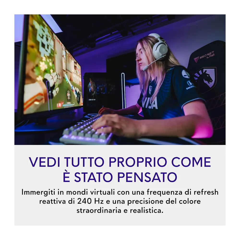 Alienware 27 Monitor Gaming - AW2725Q, 4K UHD (3840x2160), 240Hz, QD OLED [Classe di efficienza energetica G] — 3