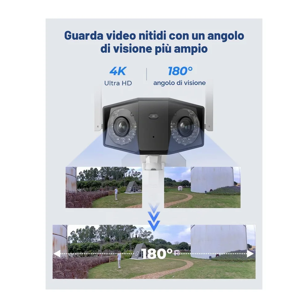 Reolink 4K Telecamera Wi-Fi Esterno con Doppia Lente — 2