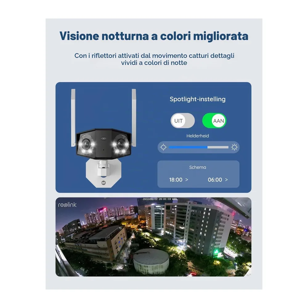 Reolink 4K Telecamera Wi-Fi Esterno con Doppia Lente — 3