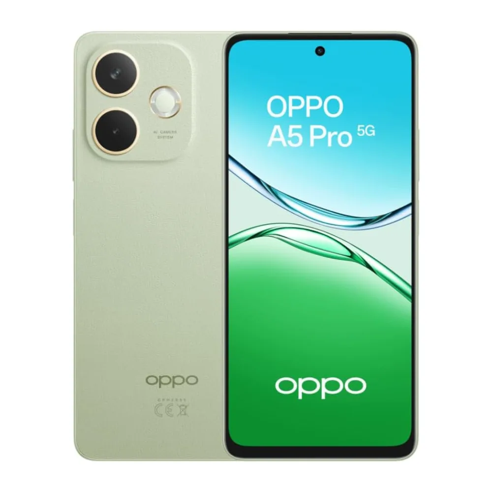 OPPO A5 Pro 5G Smartphone, Foto AI 50MP, Frontale 8MP, Display 6.67” 120HZ LCD HD+, 5800mAh, RAM