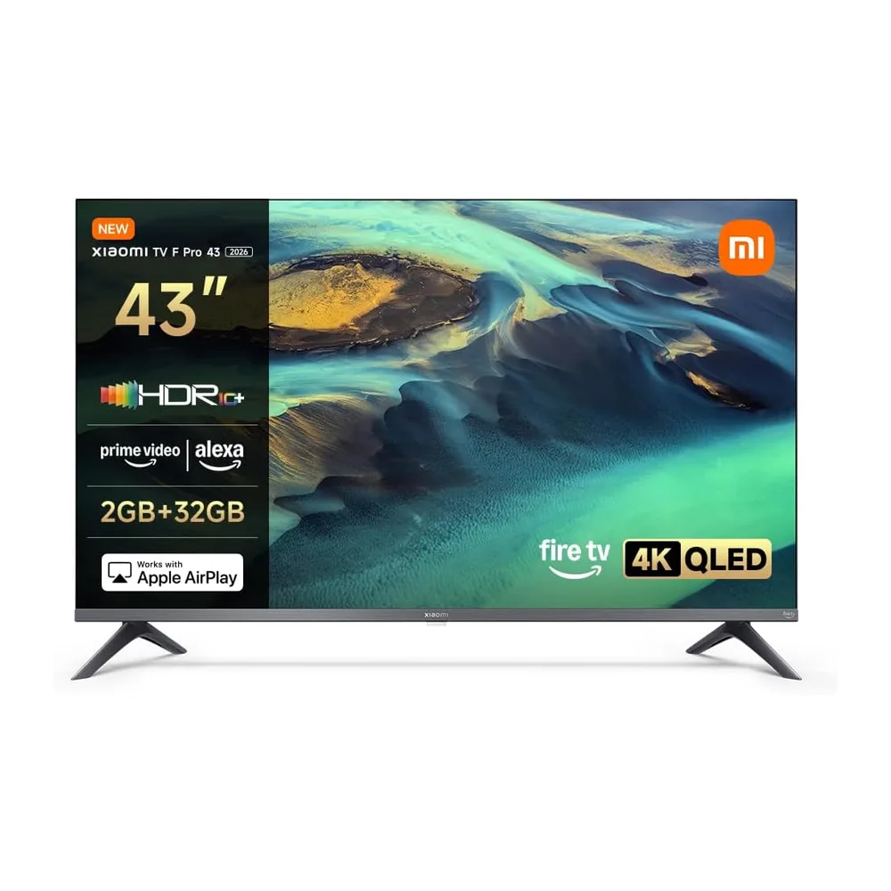 XIAOMI TV F Pro 43,43 pollici (101 cm), 4K UHD QLED,Smart TV, Fire TV, Triple Tuner DVB-C/S/S2/T/T2,HDR10+,