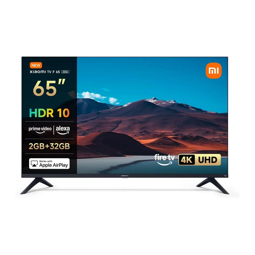 XIAOMI TV F 65, 65 pollici (165 cm),4K UHD,Smart TV, Fire TV,Triple Tuner DVB-C/S/S2/T/T2, HDR10,MEMC,