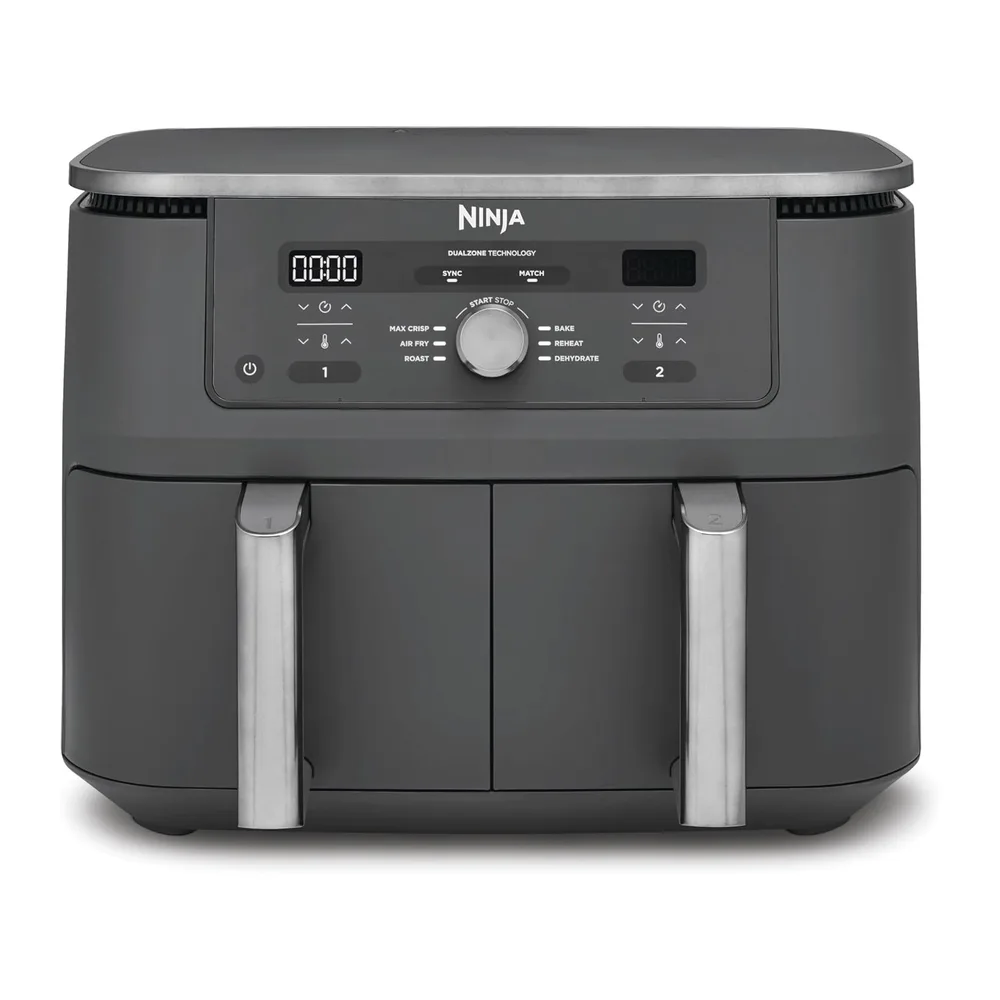 Ninja MAX Doppia Zona, Friggitrice ad Aria Digitale, Grigio/Piombo, DZ400EU
