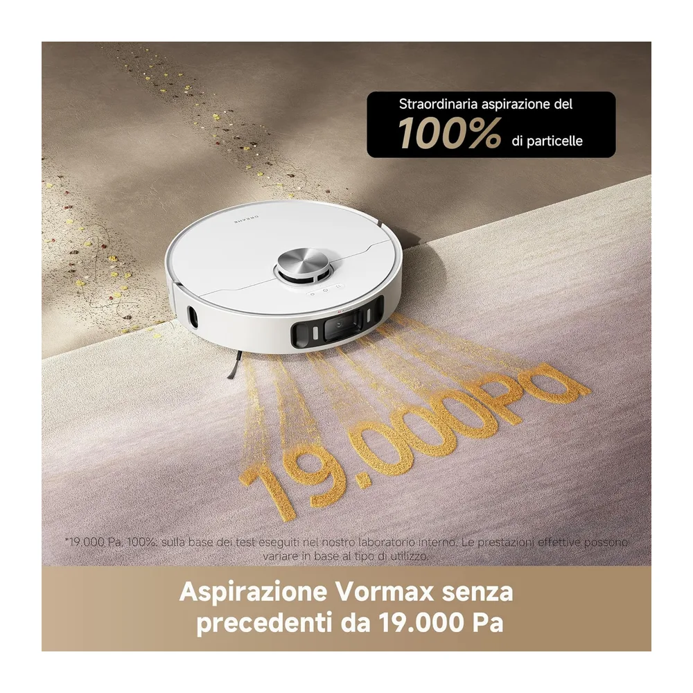 dreame L40 Ultra AE Robot Aspirapolvere, Lavaggio Panno 75°C — 2