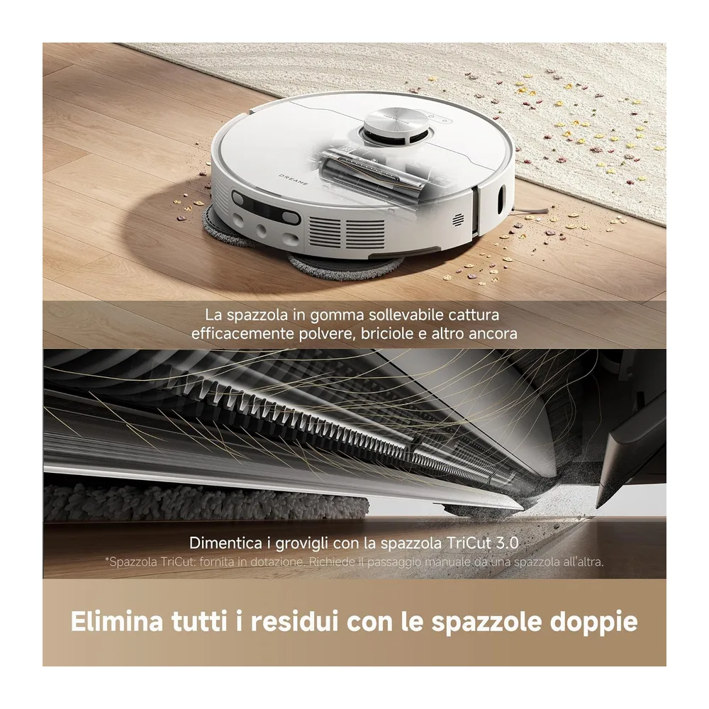 dreame L40 Ultra AE Robot Aspirapolvere, Lavaggio Panno 75°C — 3