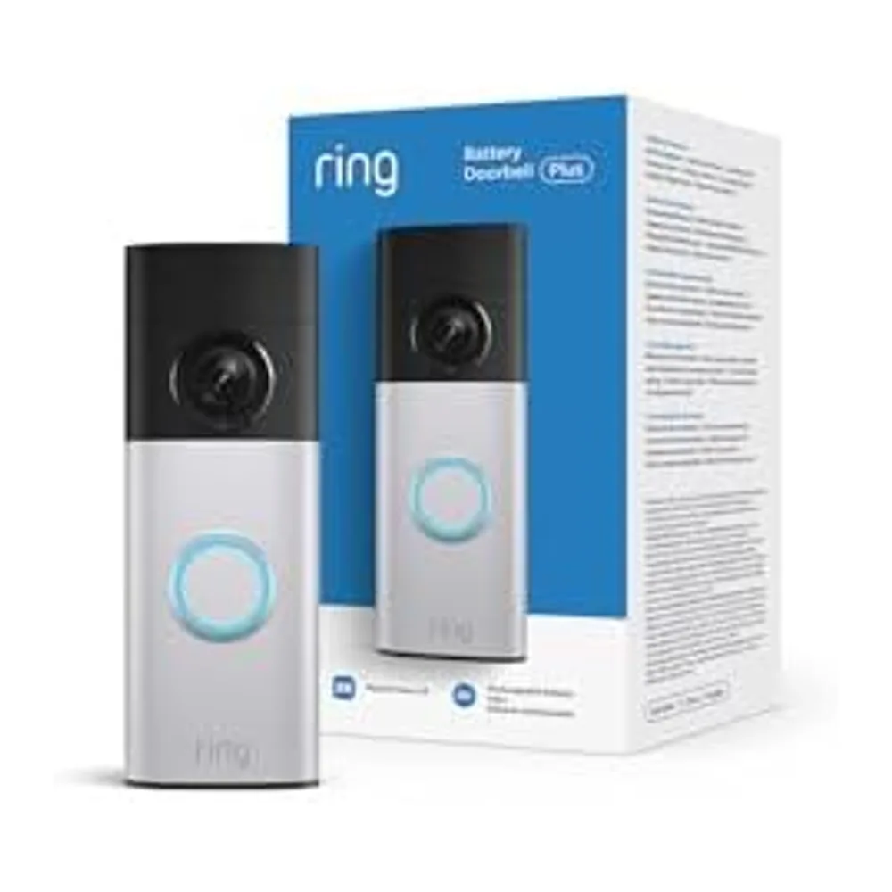 Ring Battery Video Doorbell 2K Plus, Videocitofono a batteria (ultimo modello), Retinal 2K, Zoom 6x, Batteria — 2