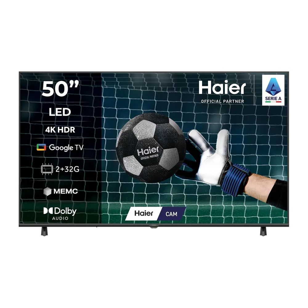 Haier LED 4K UHD H50K85FUX 50" Smart TV, Google TV, Dolby Audio, HDR 10, Google Assistant, Bluetooth 5.1, DBX