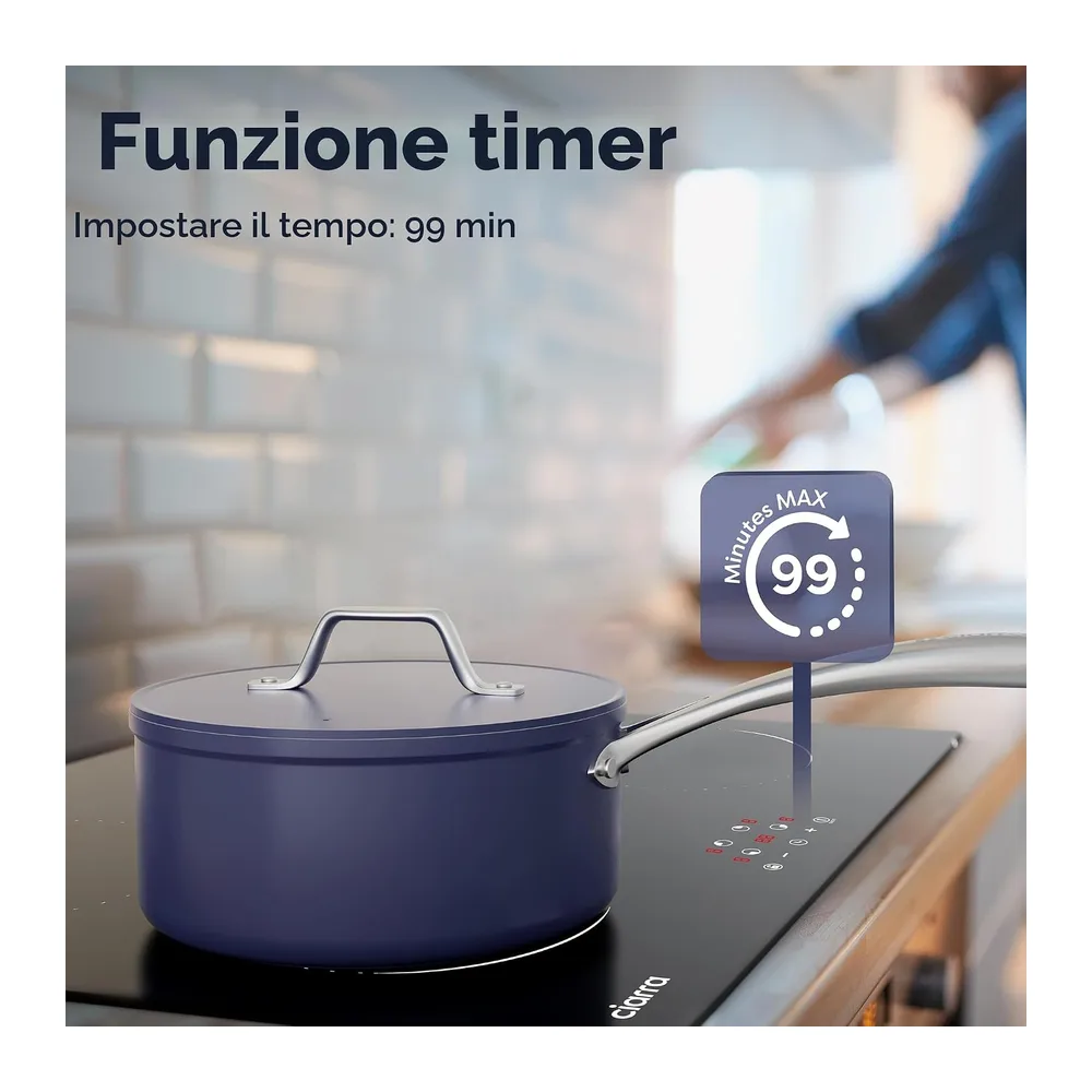 Ciarra Piano Cottura Induzione 4 Fuochi 6000W 60cm — 4