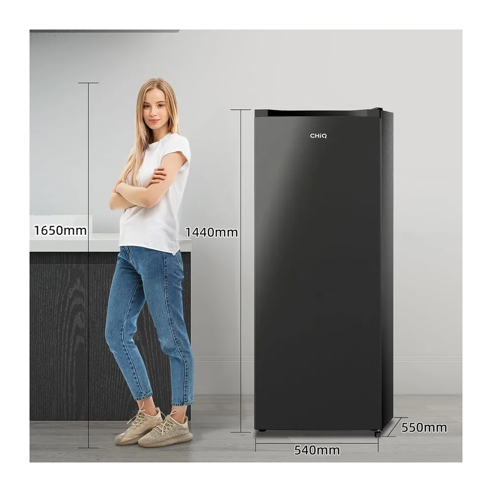 CHiQ CSD208D4E Freezer Verticale 177L Low Frost Acciaio Nero [Classe di efficienza energetica E] — 2