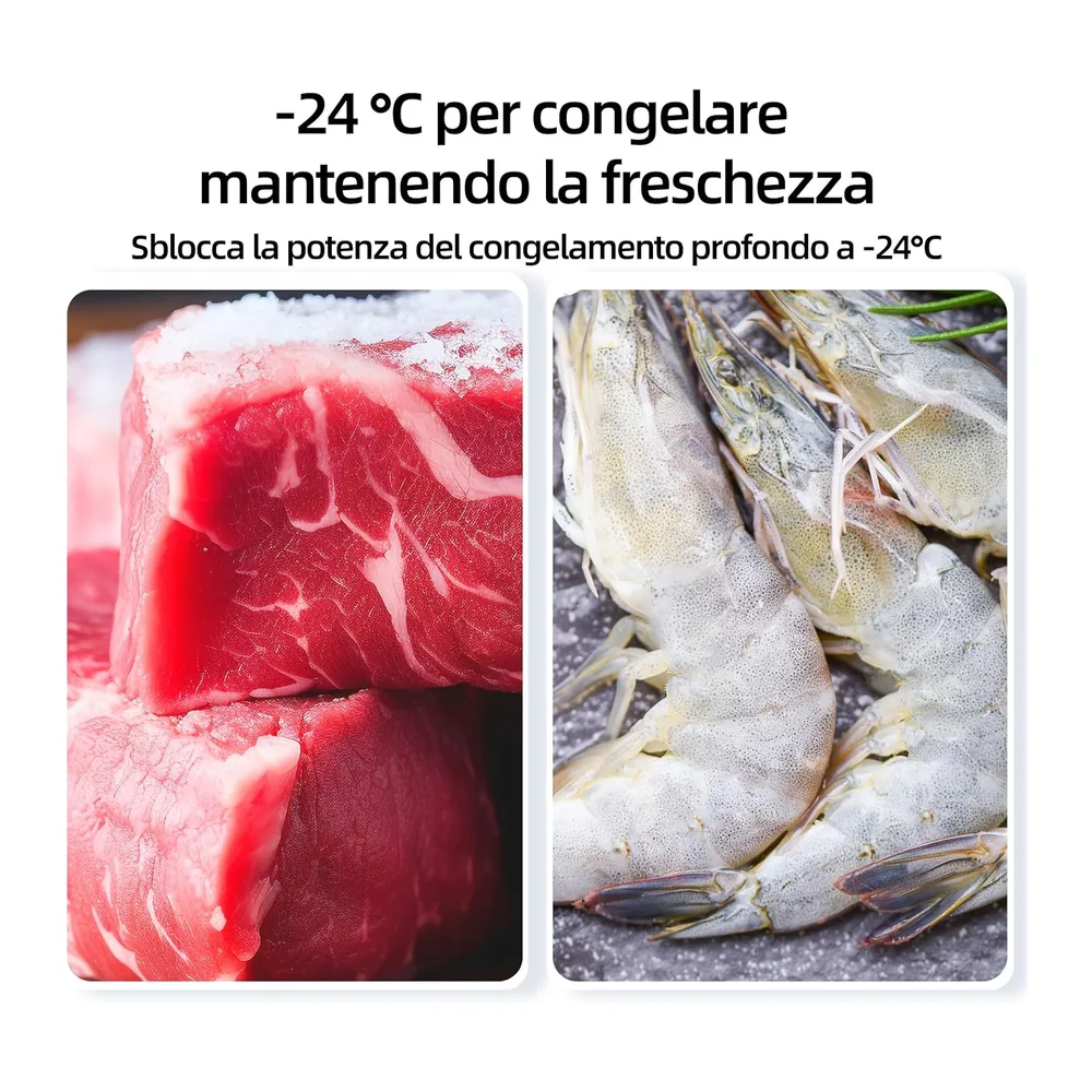 CHiQ CSD208D4E Freezer Verticale 177L Low Frost Acciaio Nero [Classe di efficienza energetica E] — 6