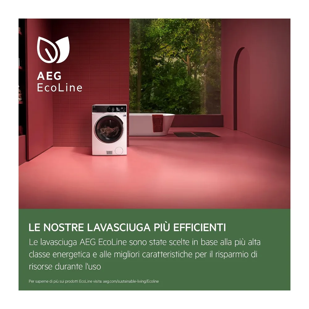 AEG LWR9E106AB Lavasciuga Carica Frontale 10/6 kg Serie 9000 ProSteam [Classe di efficienza energetica B] — 2