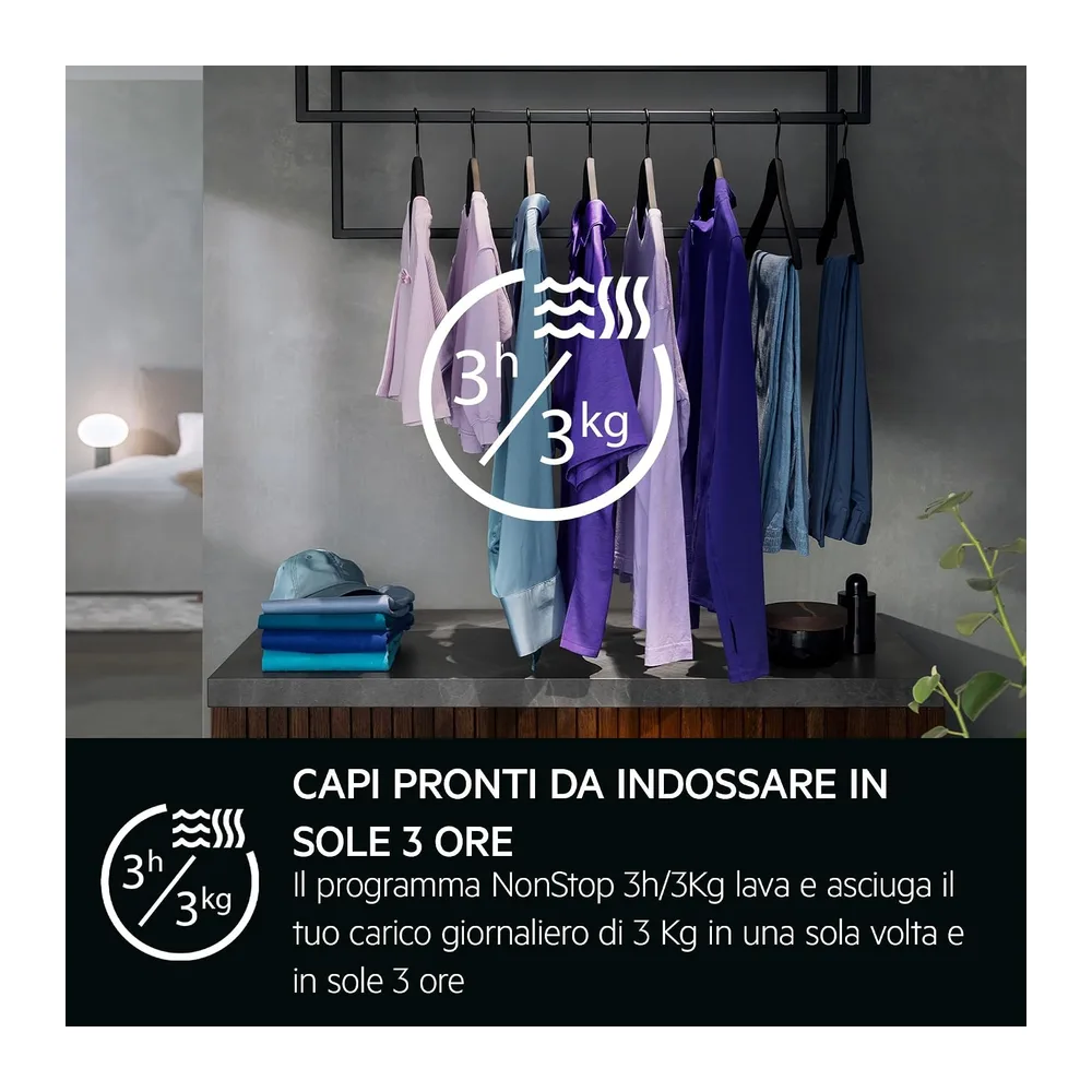 AEG LWR9E106AB Lavasciuga Carica Frontale 10/6 kg Serie 9000 ProSteam [Classe di efficienza energetica B] — 5