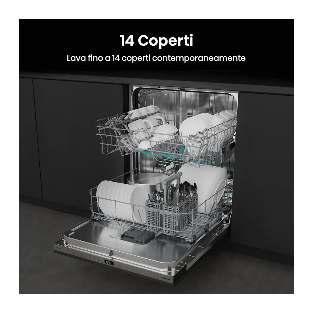Hisense HV642D65 NUOVA Lavastoviglie Incasso 60 cm — 4