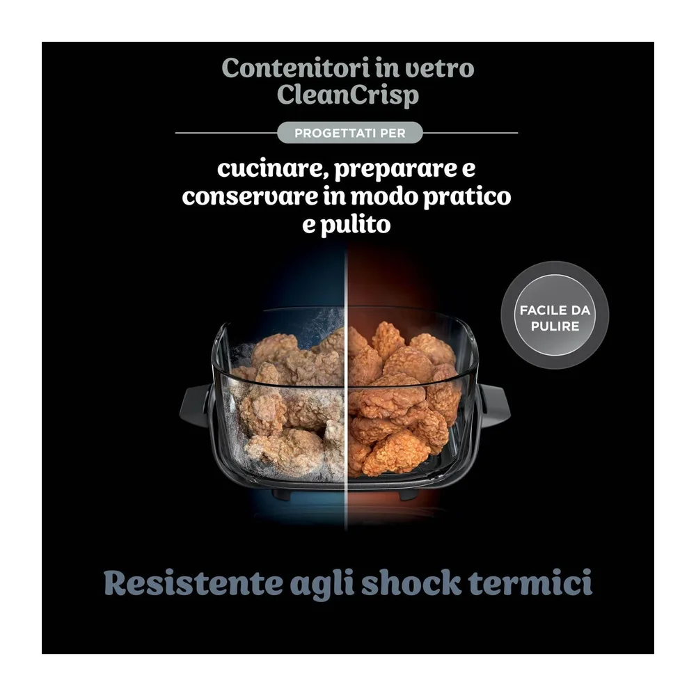Ninja CRISPi, Friggitrice ad Aria Portatile, Compatta, Grigio, FN101EUGY — 3