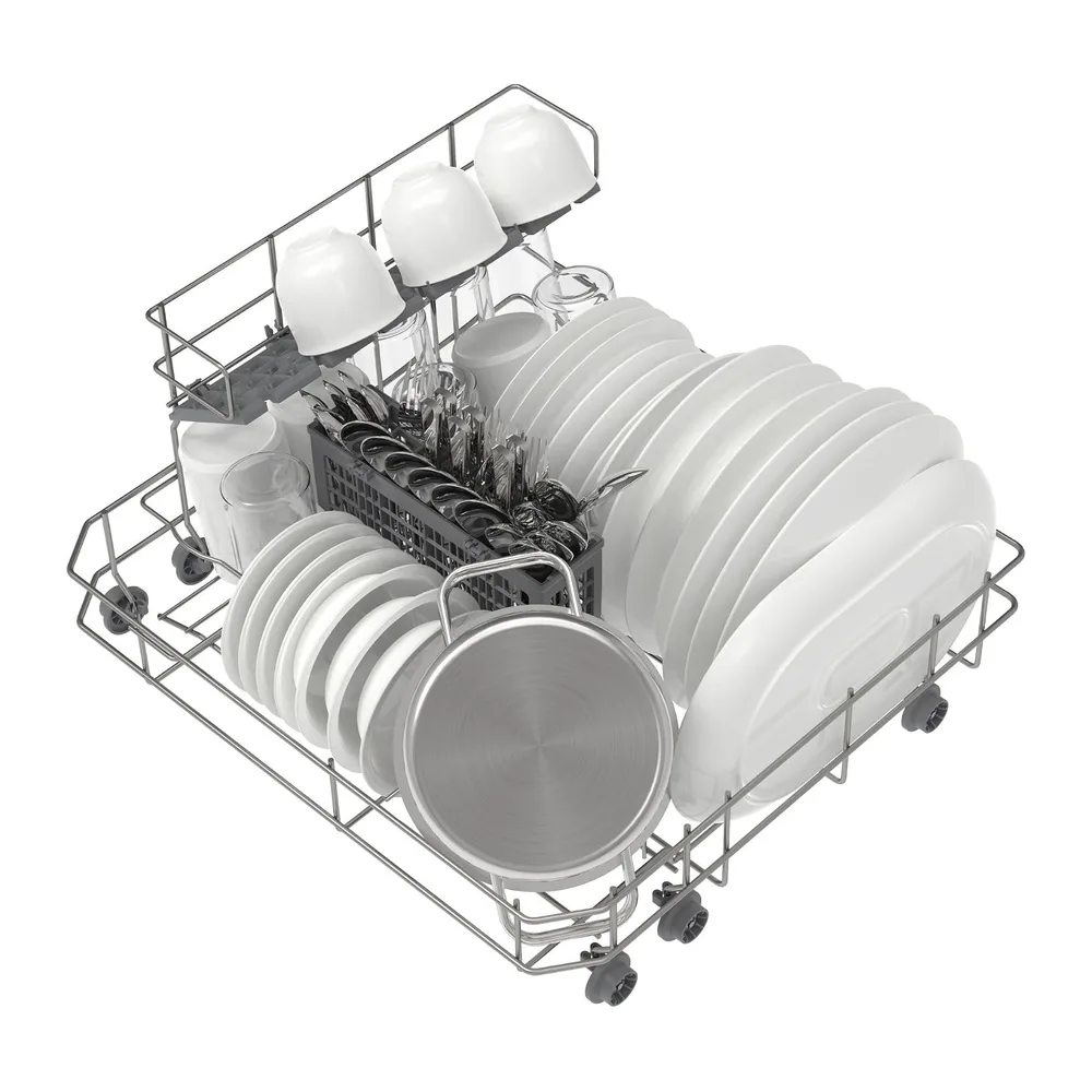 GEDTECH - Lavastoviglie Tavolo Top GLV6T47BL - 6 posate - 47 dB - Partenza ritardata - Nero [Classe di — 6
