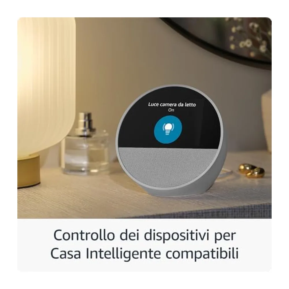 Echo Spot | Nero, 2 pezzi + Tapo L530EA Lampadina LED Smart (E27), Compatibile con Alexa - Kit di base per — 5