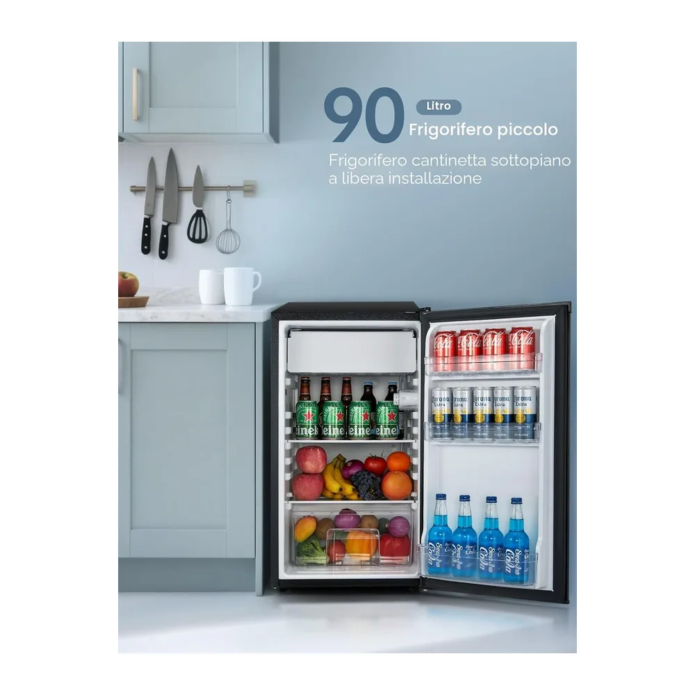 FOHERE Frigorifero Piccolo 91L con Freezer — 2
