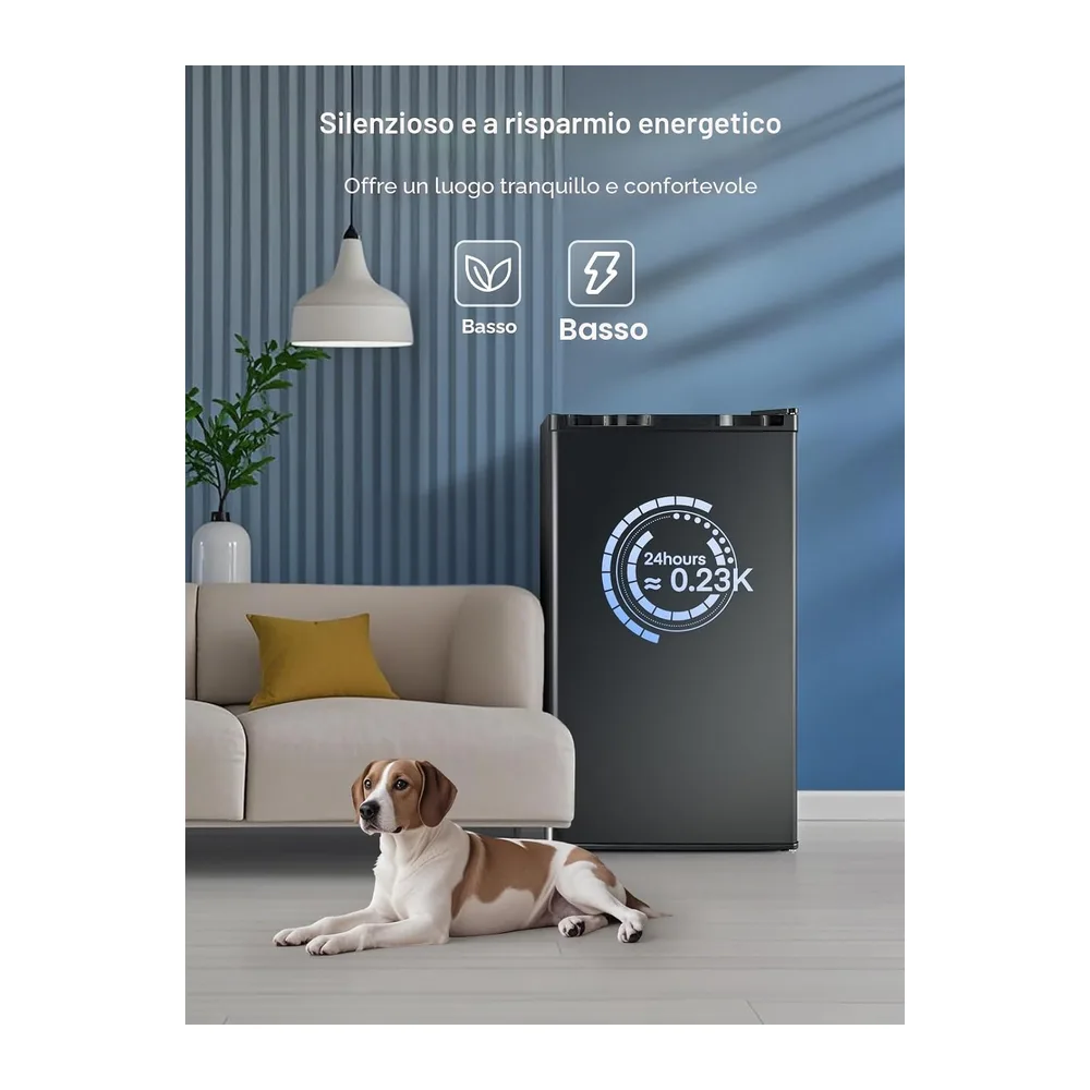 FOHERE Frigorifero Piccolo 91L con Freezer — 4