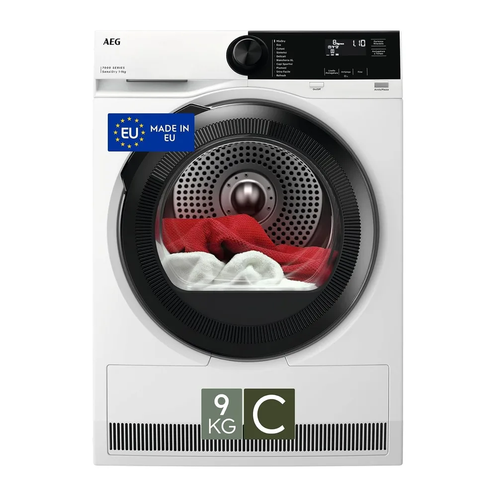 AEG Asciugatrice 9 kg Classe C TR7HE9C [Classe di efficienza energetica C]