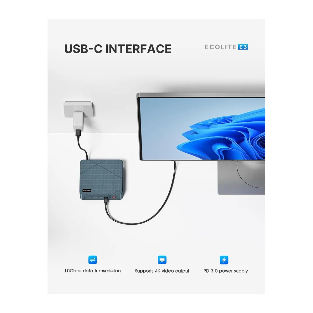 BOSGAME E3 NEO Mini PC con Windows 11 Pro — 6