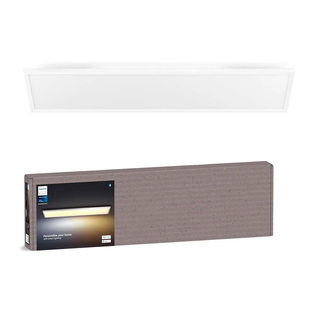 Philips Hue Aurelle, Pannello smart LED, 120x30 cm, Rettangolare, Bianco