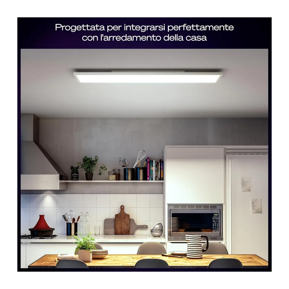 Philips Hue Aurelle, Pannello smart LED, 120x30 cm, Rettangolare, Bianco — 3