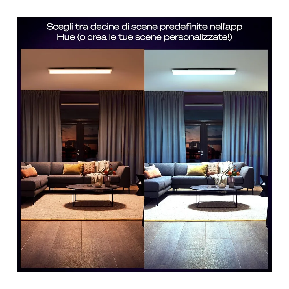 Philips Hue Aurelle, Pannello smart LED, 120x30 cm, Rettangolare, Bianco — 4