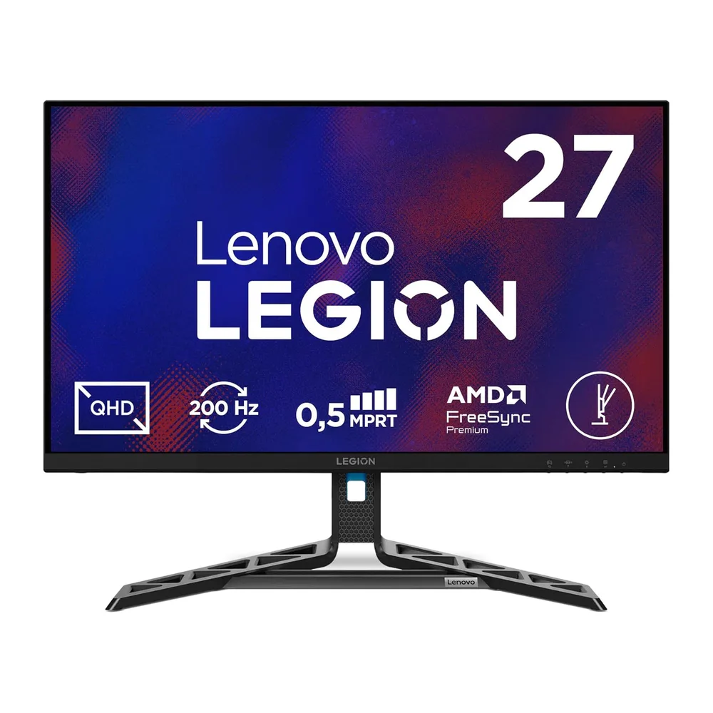 Lenovo Legion R27qe Gen 2 | Monitor Gaming 27" QHD (2560x1440), 200Hz, 0.5ms, IPS, 2x HDMI 2.1 e DisplayPort