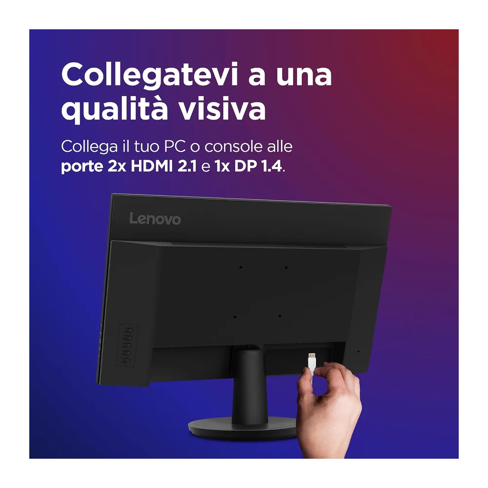 Lenovo Legion R27qe Gen 2 | Monitor Gaming 27" QHD (2560x1440), 200Hz, 0.5ms, IPS, 2x HDMI 2.1 e DisplayPort — 5