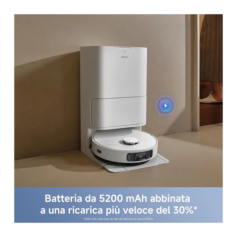 MOVA E40 Ultra Robot Aspirapolvere, Bianco — 6
