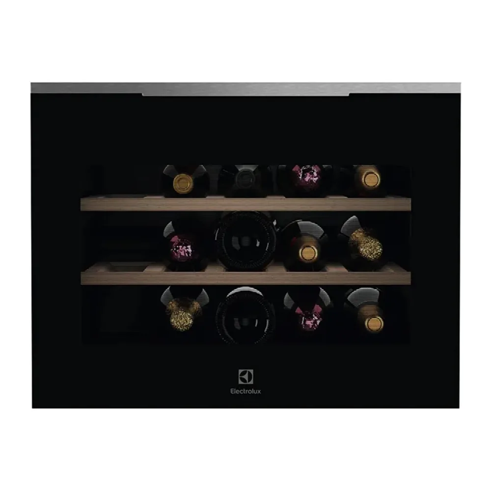 Electrolux KBW6X - Cantinetta Vino, 15 Bottiglie, Statico, Nero, Classe energetica F [Classe di efficienza