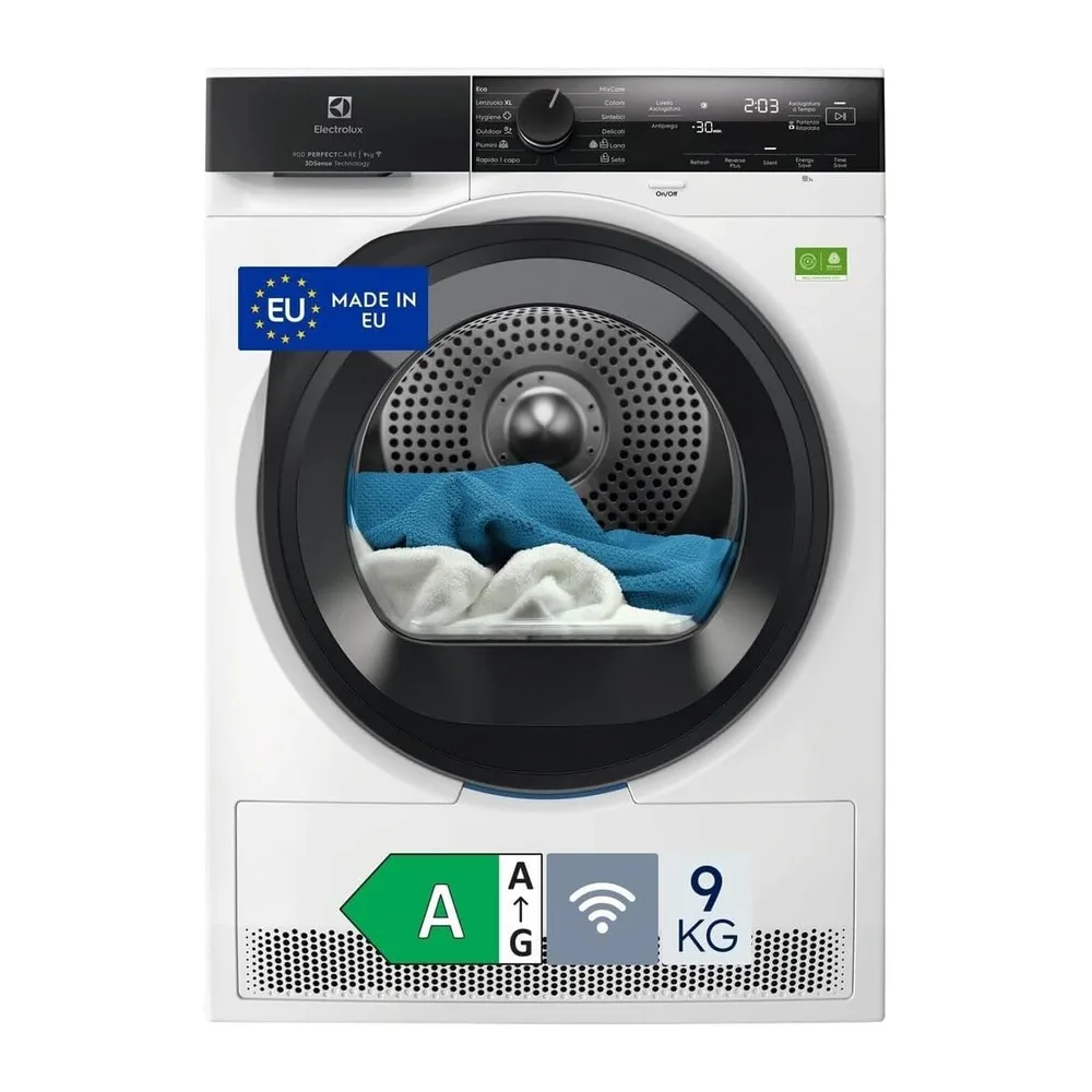 Electrolux EW9H4Y9A Asciugatrice 9 Kg SmartSave Serie 900 [Classe di efficienza energetica A]
