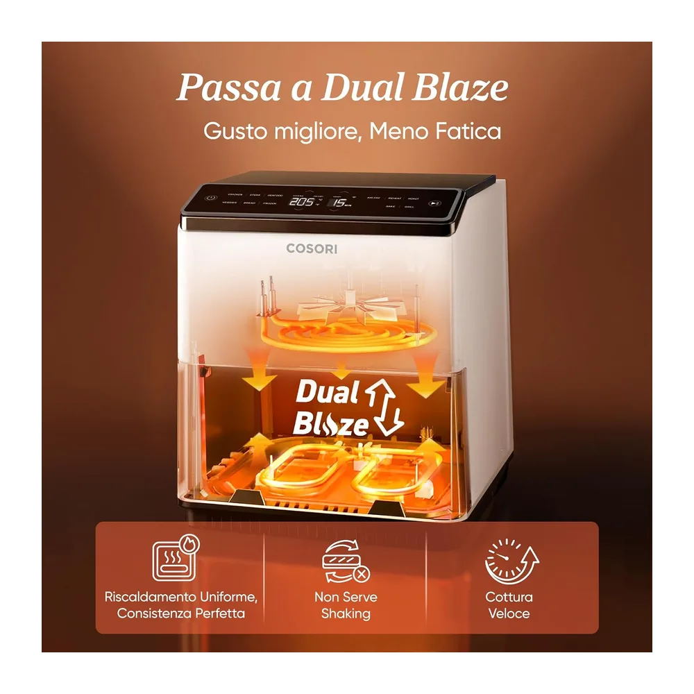 Cosori Friggitrice ad Aria Dual Blaze 6,4 Litri — 2