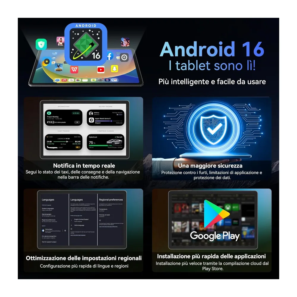 TABWEE Tablet 11 Pollici Tablet Android 16 — 4