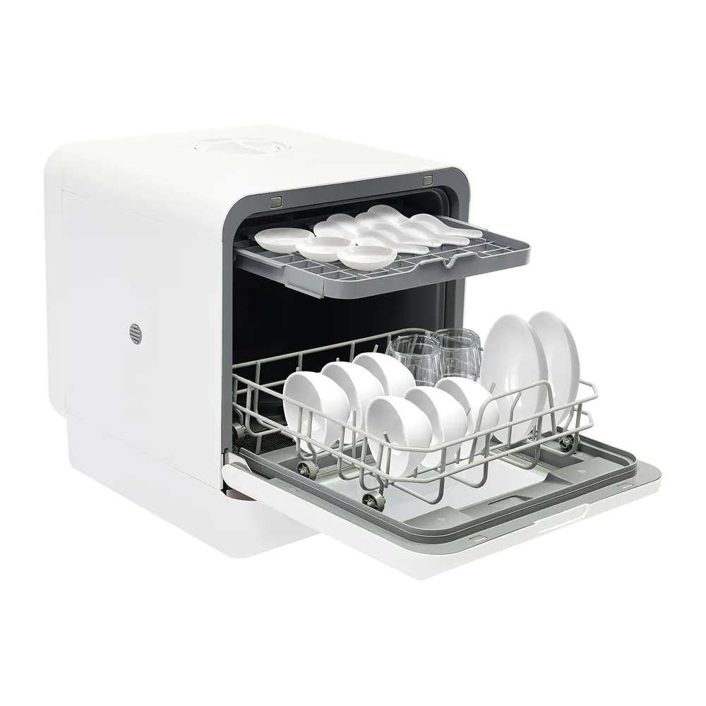 Lavastoviglie da Tavolo, 6 litri, mini-lavastoviglie, 1100 W, piccola lavastoviglie, 72 °C, igiene ad alta