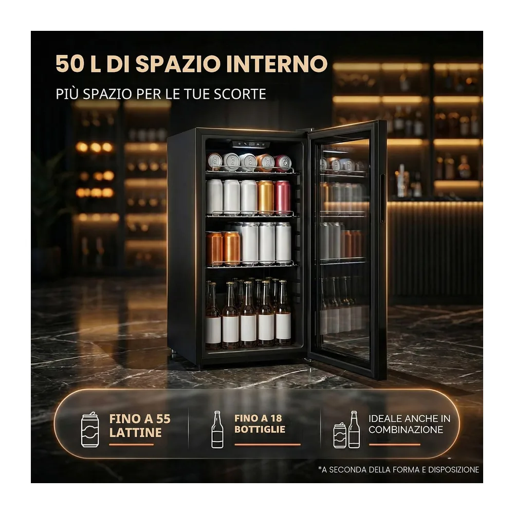 Sommertal Frigorifero con porta in vetro GK50 — 3