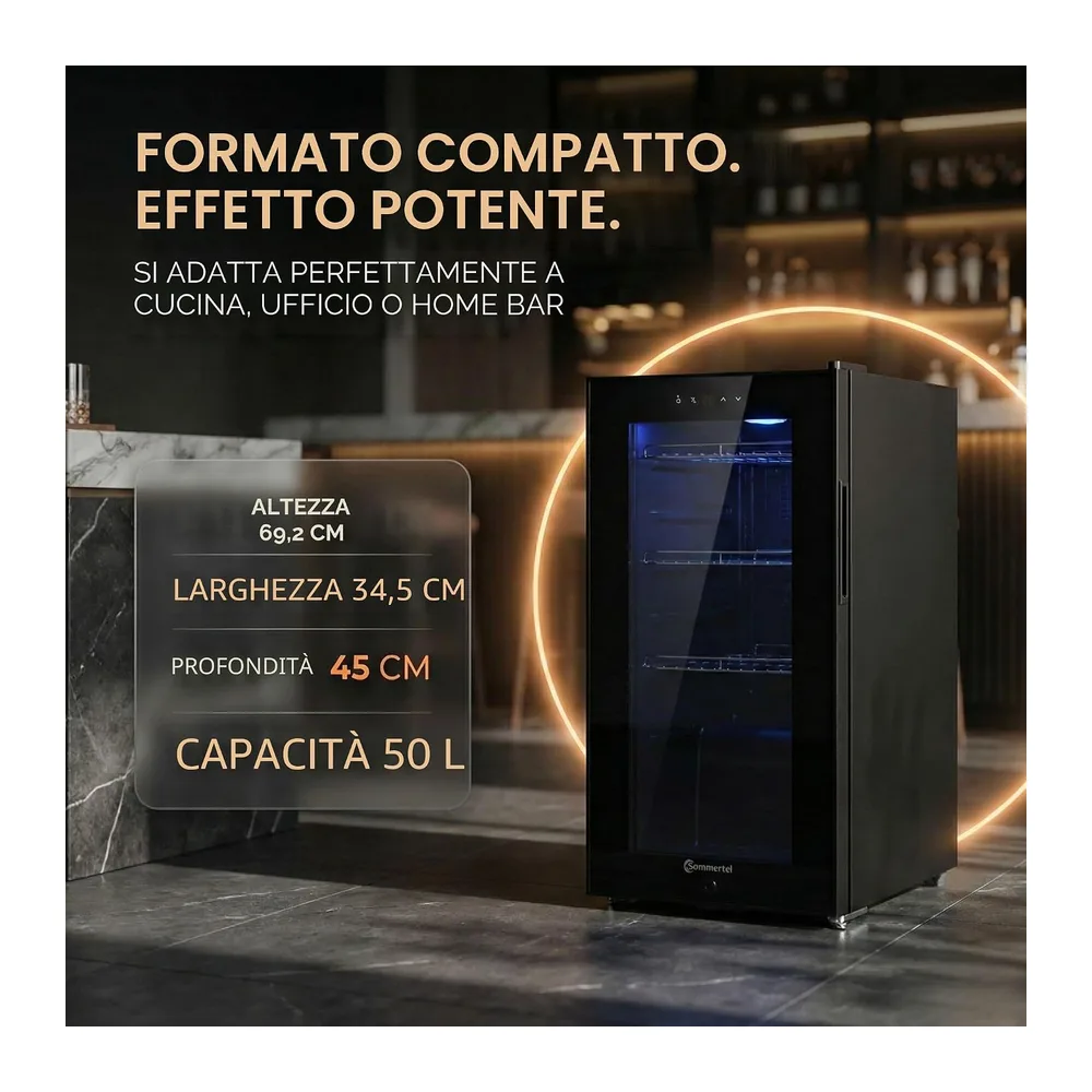 Sommertal Frigorifero con porta in vetro GK50 — 5