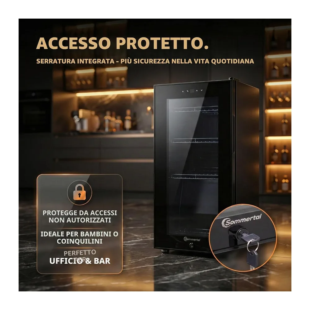 Sommertal Frigorifero con porta in vetro GK50 — 6