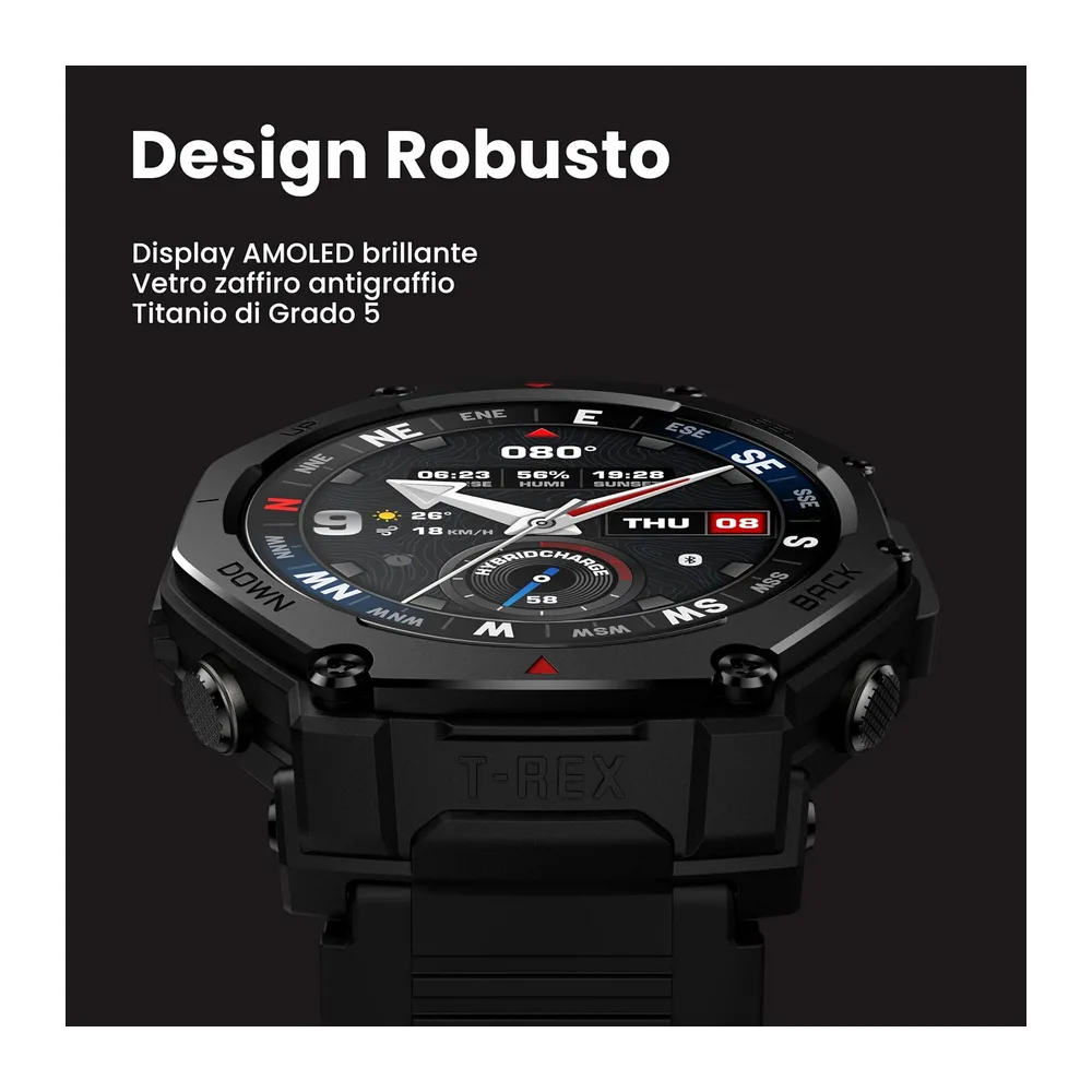 Amazfit T-Rex 3 Pro Smartwatch Outdoor 48mm Display AMOLED in Zaffiro — 3