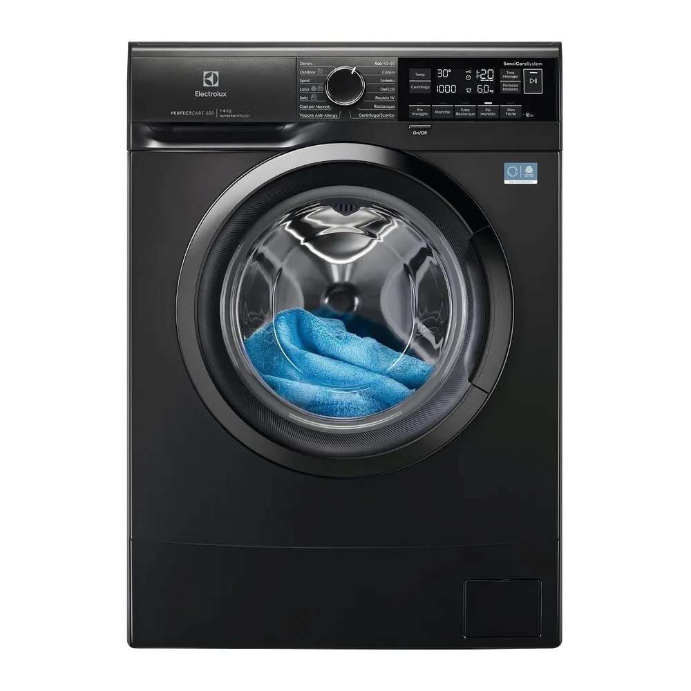 Electrolux Lavatrice Slim Carica Frontale 6 kg 1200 giri EW6S326ABL Bianco [Classe di efficienza energetica A]