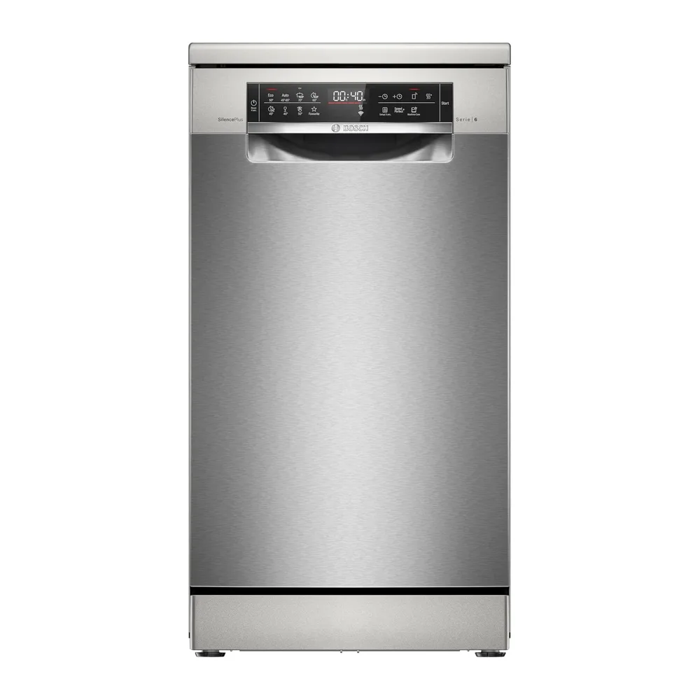 Bosch SPS6EMI21E Serie 6 Lavastoviglie slim 45 cm Acciaio [Classe di efficienza energetica B]