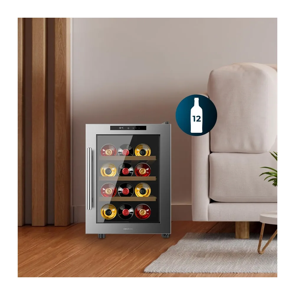 Cecotec Cantinetta Bolero GrandSommelier 1255 CoolWood E. Capacità 12 Bottiglie — 3